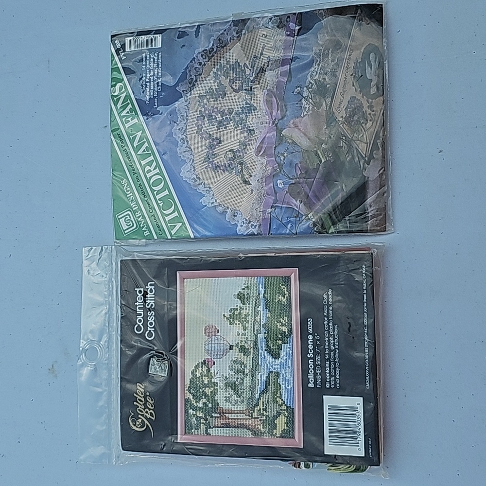 Counted cross stitch set of 2